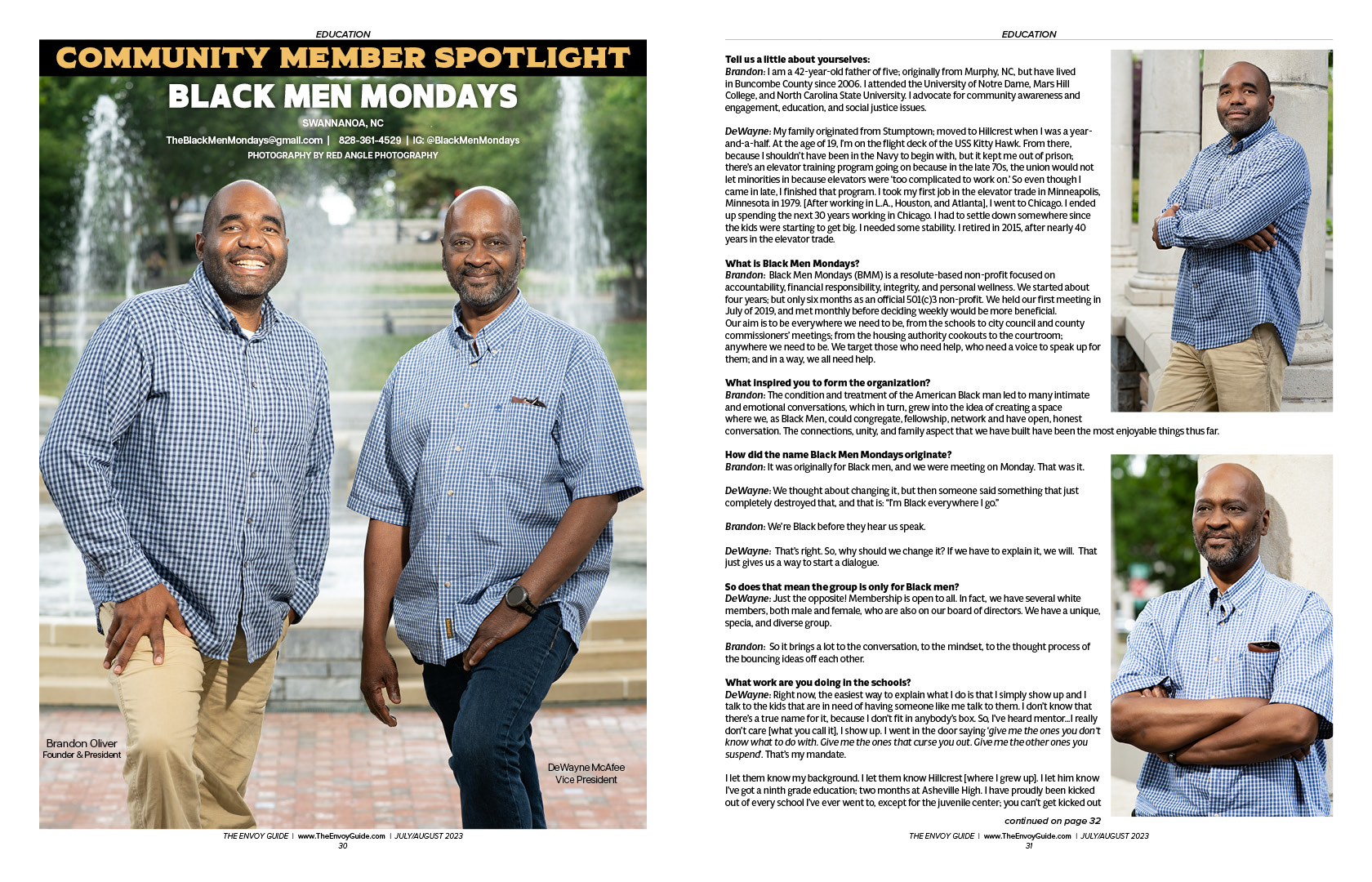 The-ENVOY-Guide-Magazine-July-August-2023-Black-Men-Mondays-Community-Member-Feature-Spotlight